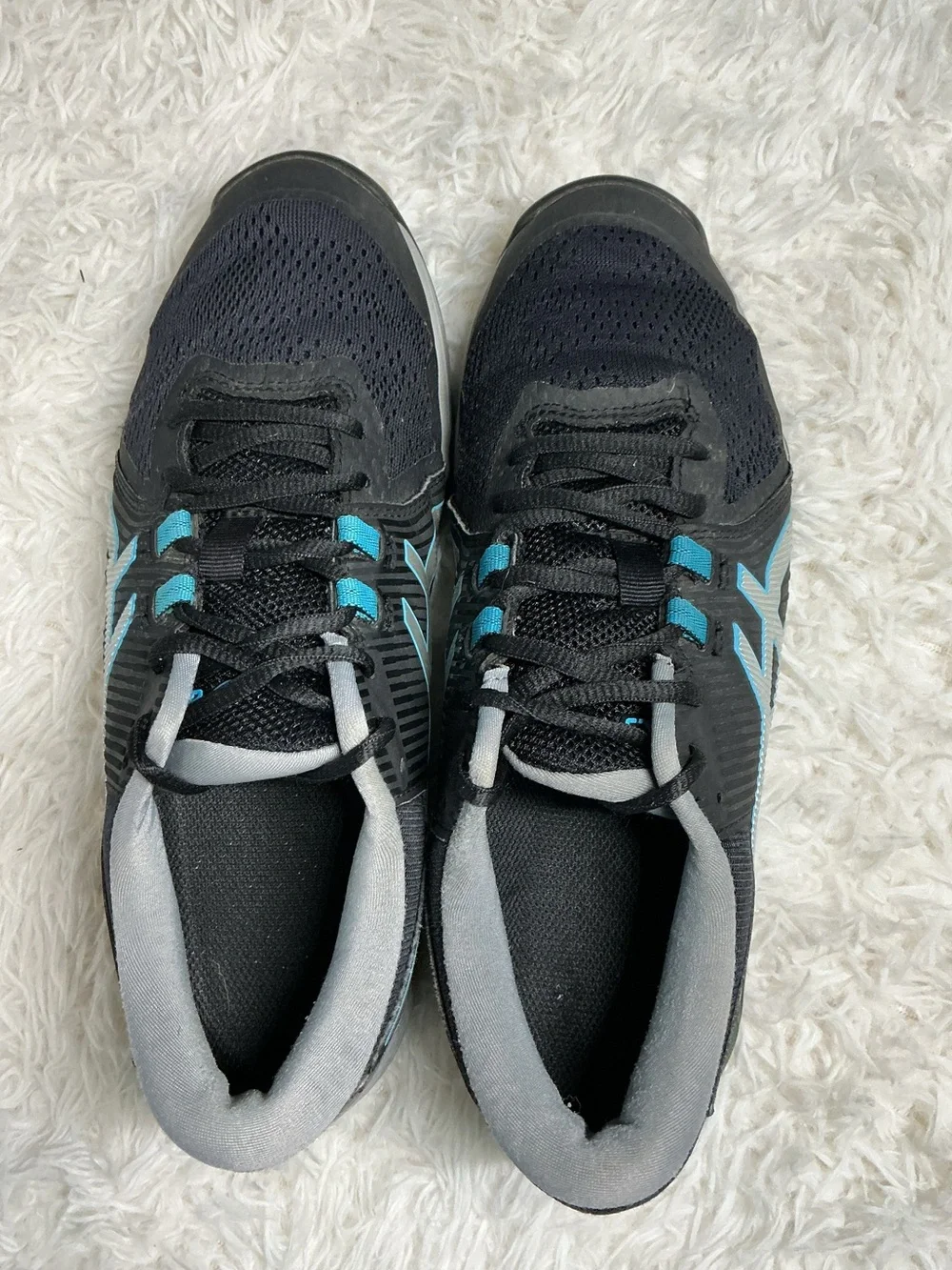 ASICS GEL-Course Glide Golf Shoes Black Silver Teal W 7/ M 5.5 Spikeless outsole